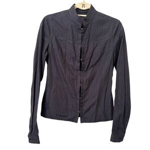 BILL TORNADE PARIS Vintage Claw Closure Cotton Blouse‎ Large